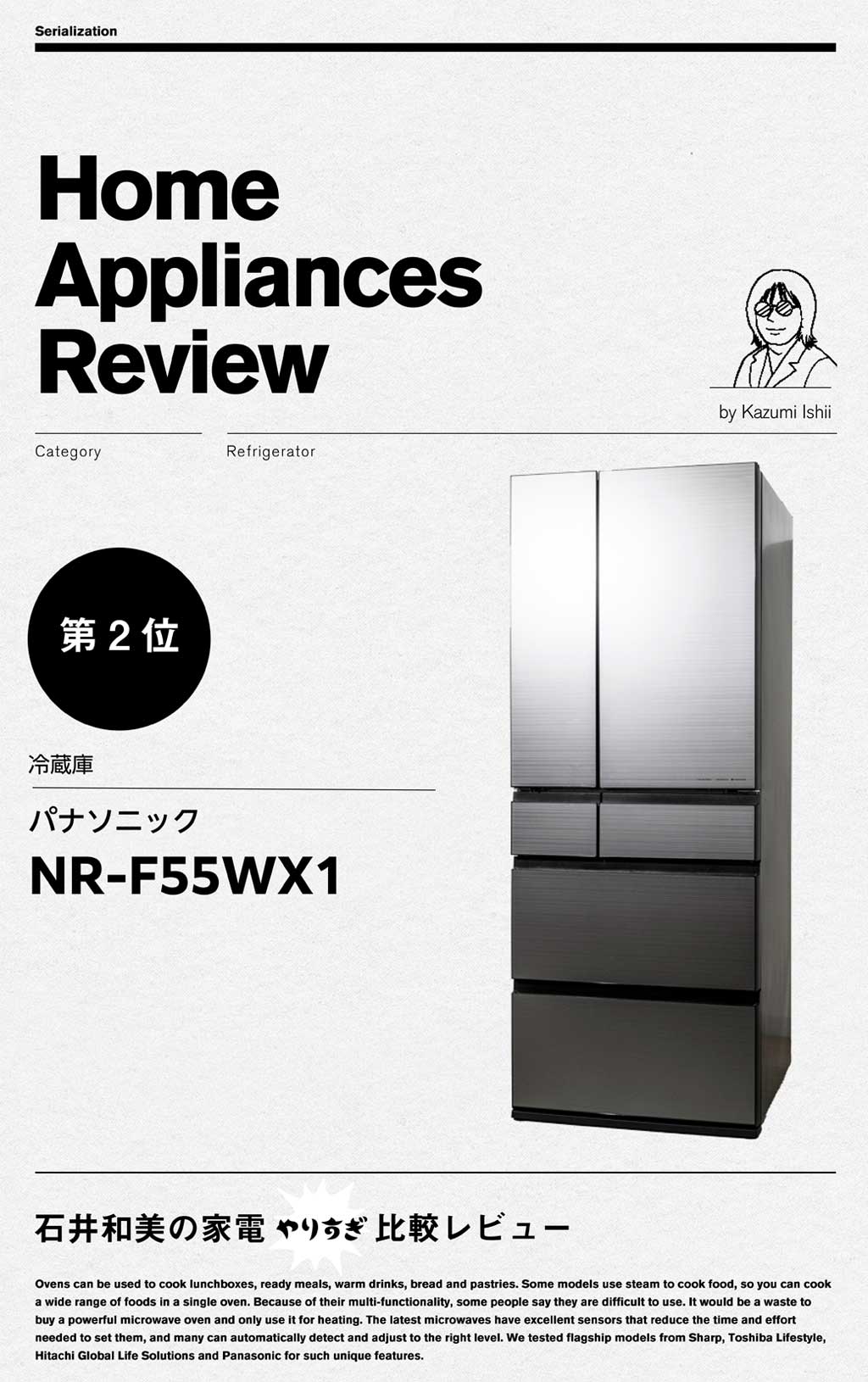 【第2位】パナソニック「NR-F55WX1」